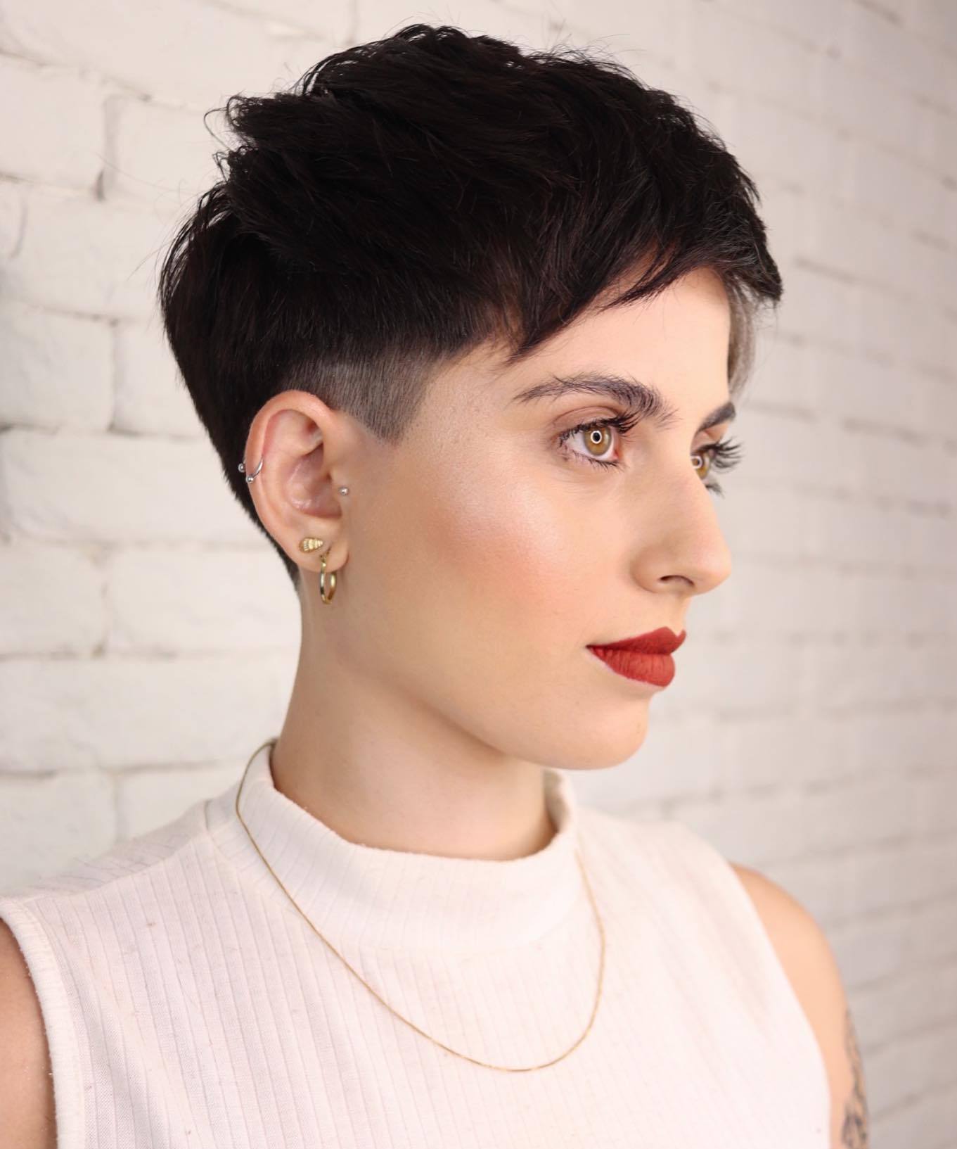 Undercut Layered Textured Pixie