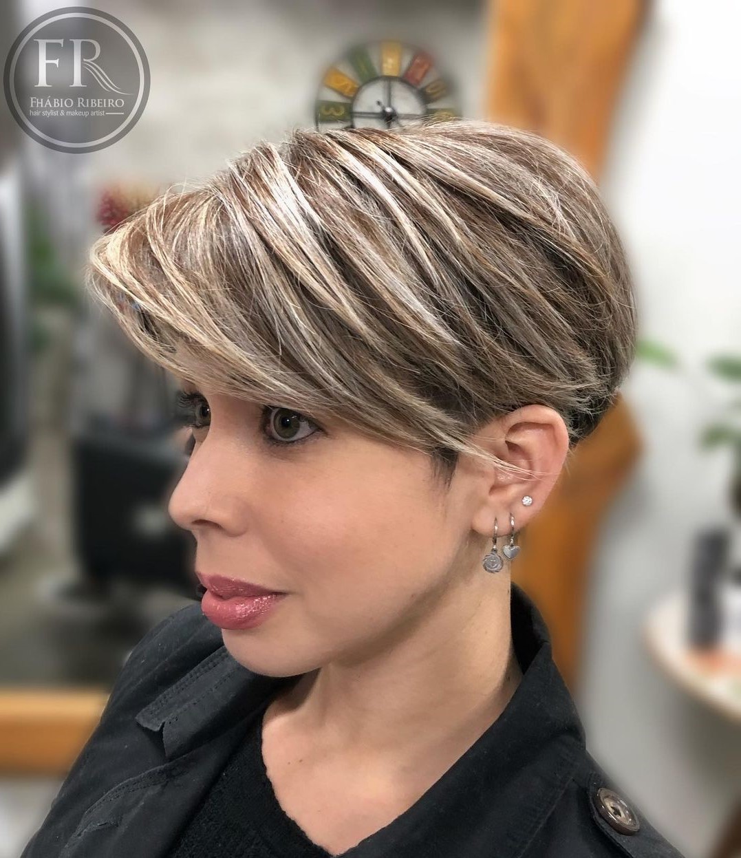 Thick Pixie-Bob with Bangs to the Side