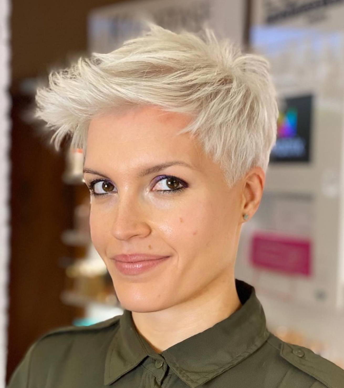 Fun Feathered Platinum Pixie