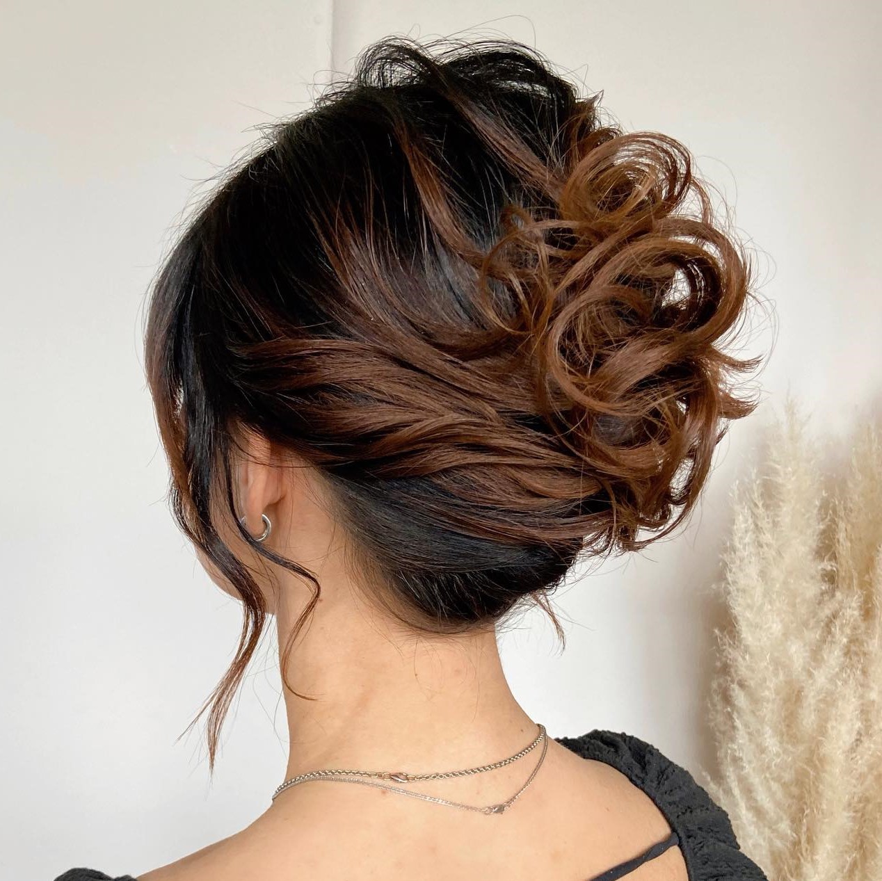 Wavy French Knot Updo