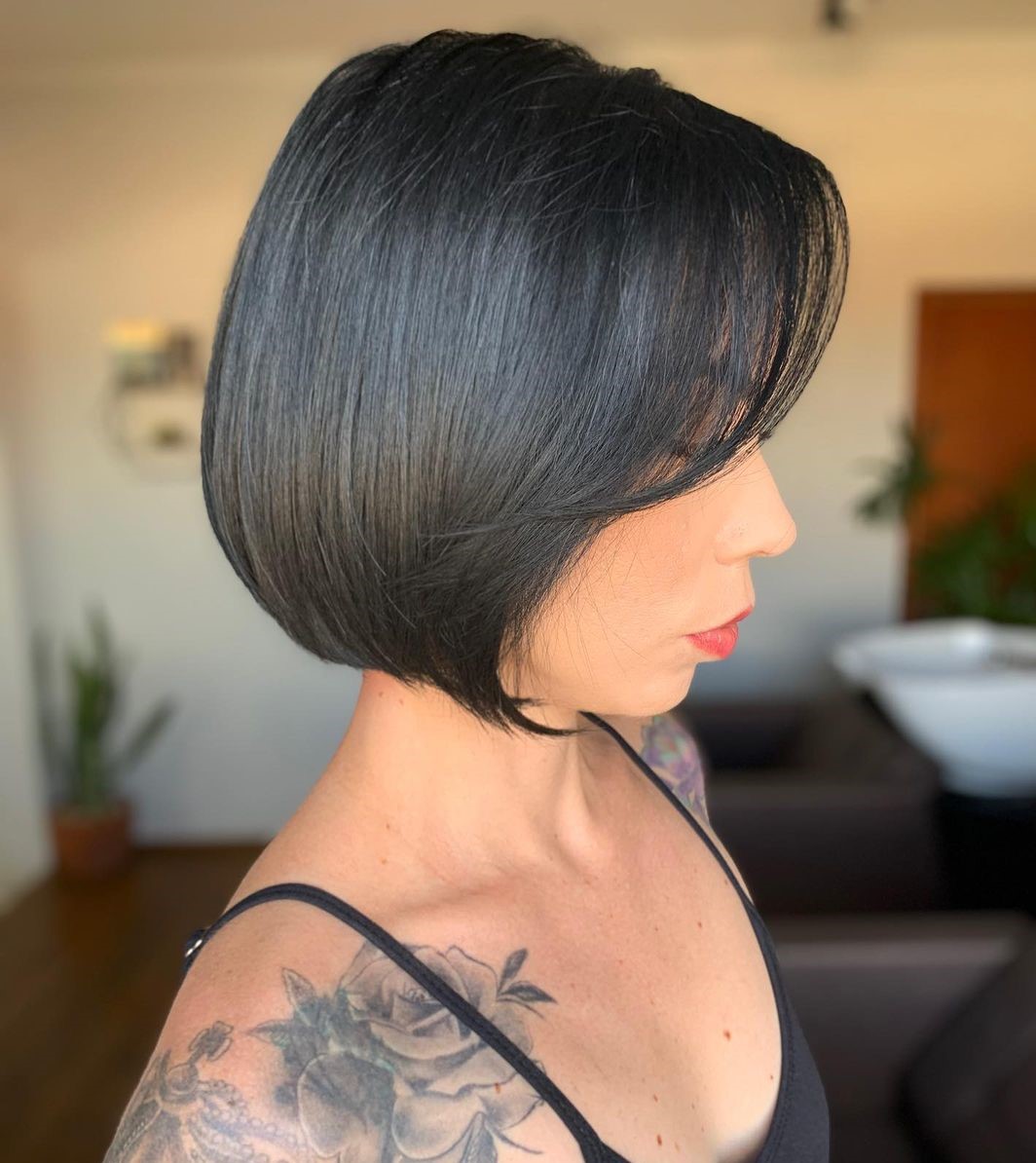 Short Polished A-Line Bob