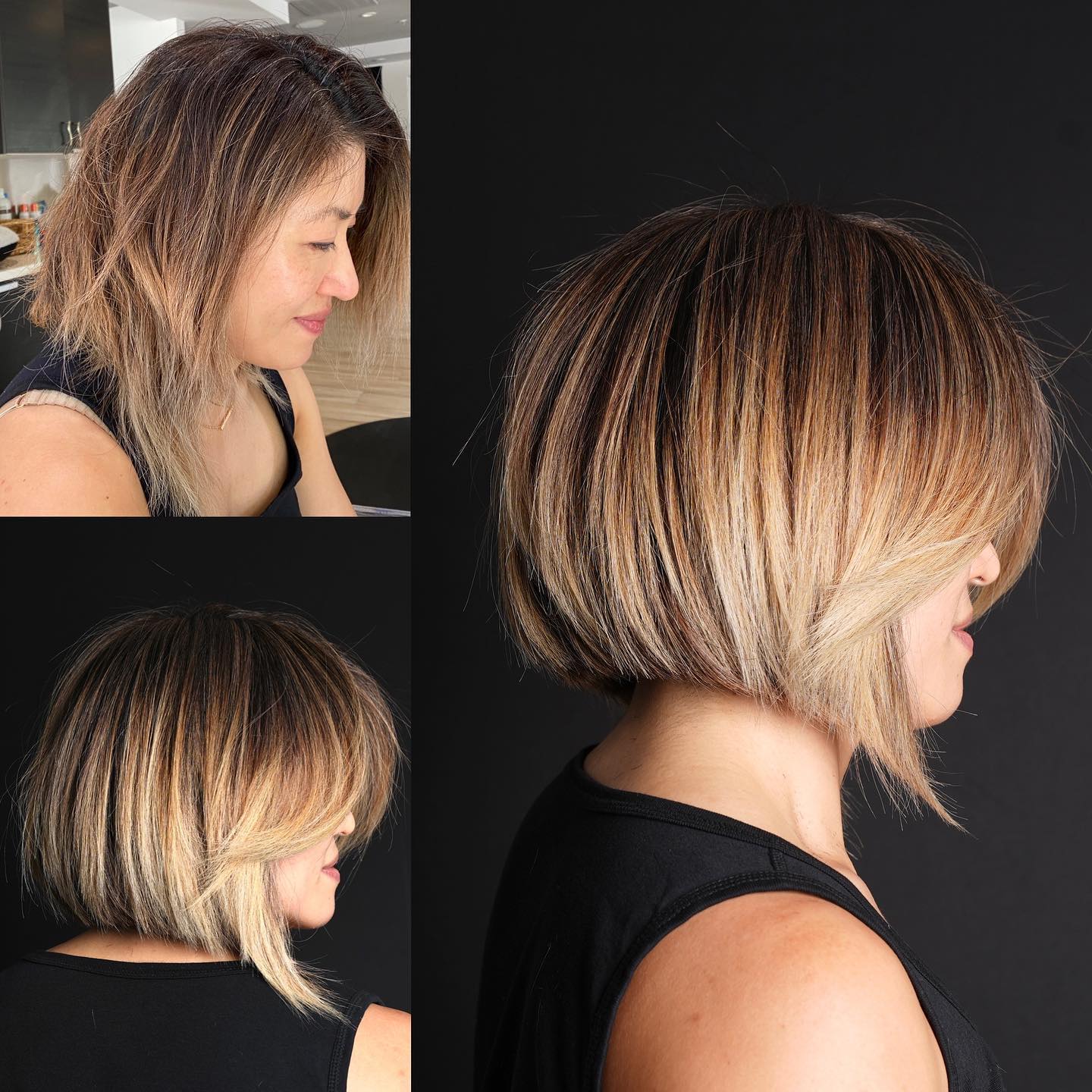 Thick Blunt Inverted Bob Haircut